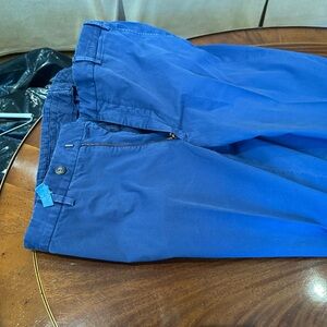 Blue berteil pants stained